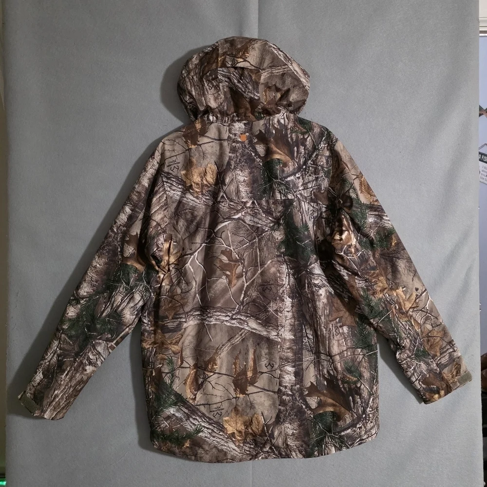 NWT Field & Stream Mens RealTree Hydroproof Camo Rain Jacket Size Medium